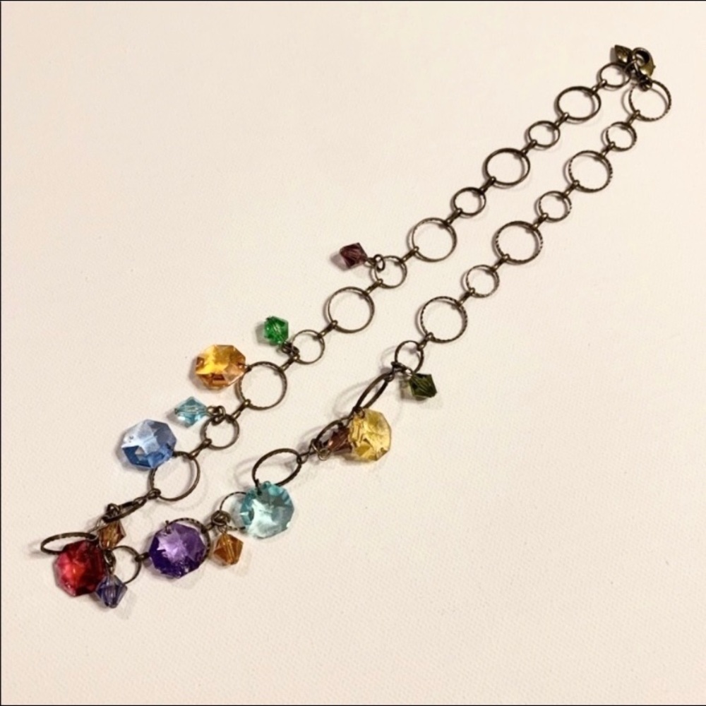 Pretty Colorful Stone Necklace Jewelry